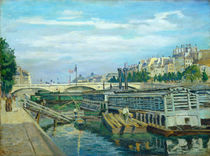 Jean-Baptiste-Armand Guillaumin, bridge River Seine in Paris by artokoloro