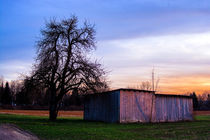 The wooden barn von Michael Naegele
