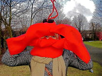 The Red Lobstress Die Rote Hummerin by Edgar Lück