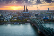 Sonnenuntergang über Köln von Martin Wasilewski