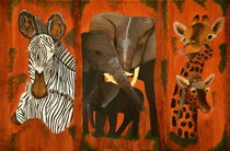  Afrikas Tiere mit Nachwuchs von Iris Heuer
