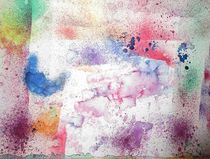 Zarte Entwicklung - handmade Acrylbild - liebliche Farben von Heide Pfannenschwarz