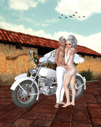 Motorrad Engel by Conny Dambach