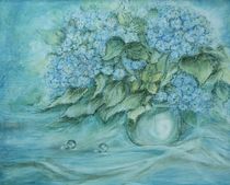 Blaue Hortensien  by Annegret Hofmann