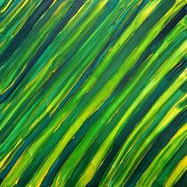 "Green and Yellow Stripes" by Anna Calloch by Anna Calloch