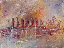 Boats in the sea von Silviya Art Studio