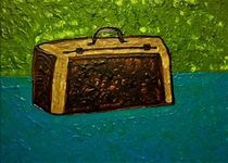 Suitcase on the table by giart