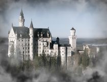 Schloss Neuschwanstein in den Wolken von kattobello