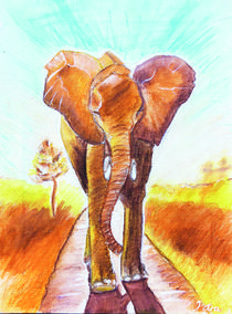 Krafttier Elefant – Elephant Totem von Petra Pele Brockmann