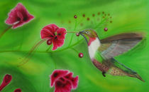 Kolibri im Anflug von Harry Heffels