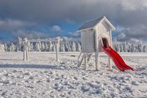 Schnee - Spielplatz auf dem Fichtelberg von Astrid Steffens