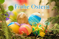Frohe Ostern -Grußkarte- von Astrid Steffens