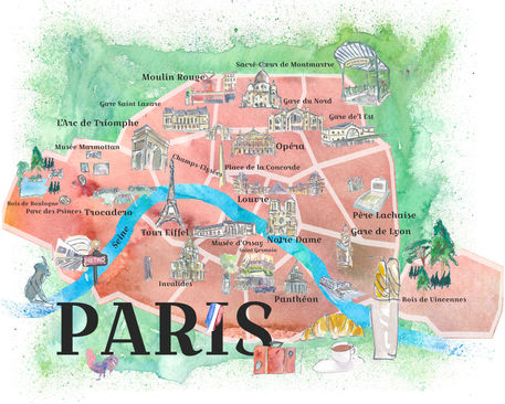 Paris-france-city-of-love-illustrated-travel-poster-favorite-map-tourist-highlightsm