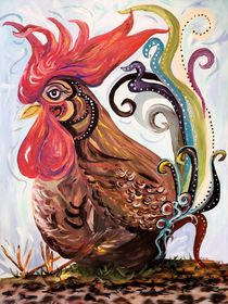 Funky Chicken by eloiseart