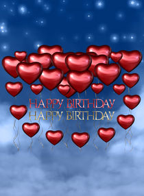 Happy Birthday Ballons by Conny Dambach