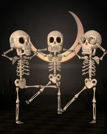 Skelett Halloween von Conny Dambach