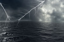 Stormy weather on the ocean by fraenks