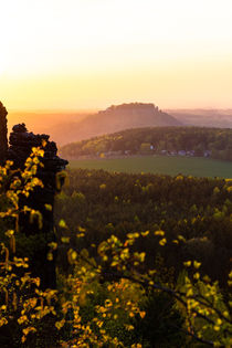 Sonnenuntergang Festung Königstein von Dirk Hoffmann