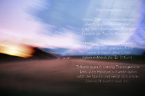 Landschaft Zwielicht Bewegung, Rilke Text "Stimmungsbild" von Wolfgang Rieger