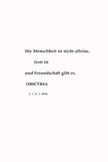 obscyria_Die Menschheit ist nicht alleine white 60x90 by Frank Kiesel