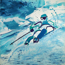 Skifahrer 2 by Iris Tescher