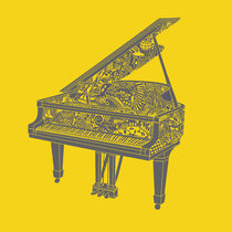 Player Piano Original Illustration by Lisa Rotenberg