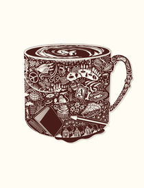 Coolest Hot Coffee -  Beautiful Dark Brown! by Lisa Rotenberg