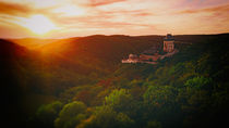 Karlstejn Castle At Sunset von Tomas Gregor