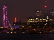 London by night - illuminated London Eye by Caro Rhombus van Ruit