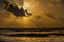 Sonnen hinter Wolken über Nordsee von Stephan Zaun