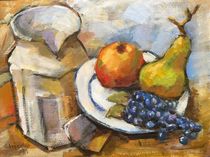 Obst und Krug nicht Cezanne by alfons niex