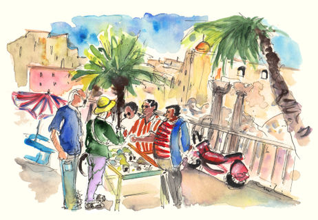 Bargaining-tourists-in-siracusa