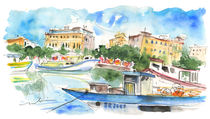 Boats In Siracusa von Miki de Goodaboom