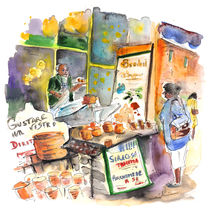 Cheese Stall in Siracusa von Miki de Goodaboom
