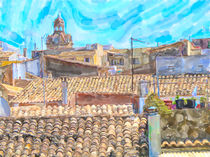 Über den Dächern von Alcudia auf Mallorca. von havelmomente
