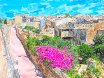 Alte Stadtmauer von Alcúdia Mallorca. von havelmomente