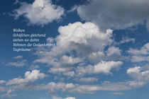 Wolkenbild mit Elfchen von Gabi Emser