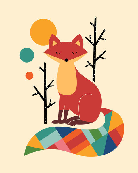 Rainbow-fox-poster-large
