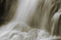 Waterfall flowing over rocks - sepia by Intensivelight Panorama-Edition