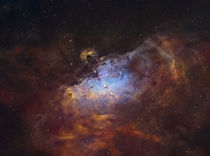 The Pillars of Creation in the Eagle Nebula von Manuel Huss