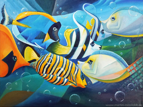 Fische-kubistisch-print