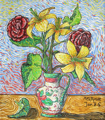 Kunstdruck Blumen in Vase von Martin Mißfeldt