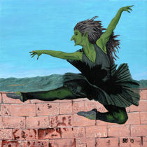 Goblin Ballerina Dancer Ballet Dancing Fantasy Art von Ted Helms