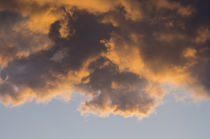 Fiery Clouds in Sunset Sky by Tanya Kurushova