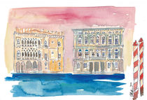 Venedig Italien Palazzo am Kanal by M.  Bleichner