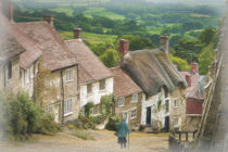 'Gold Hill Shaftesbury Dorset' von Robert Deering