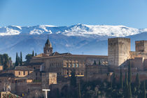 Alhambra Teilansicht Alcazaba und Palacio de Carlos V by Christoph Hermann