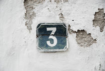Vintage three sign by Thomas Thon