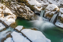 Vereister Wasserfall im Allgäu bei Sonthofen von mindscapephotos
