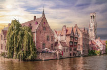 'Rozenhoedkaai Quay, Bruges Belgium' von Robert Deering